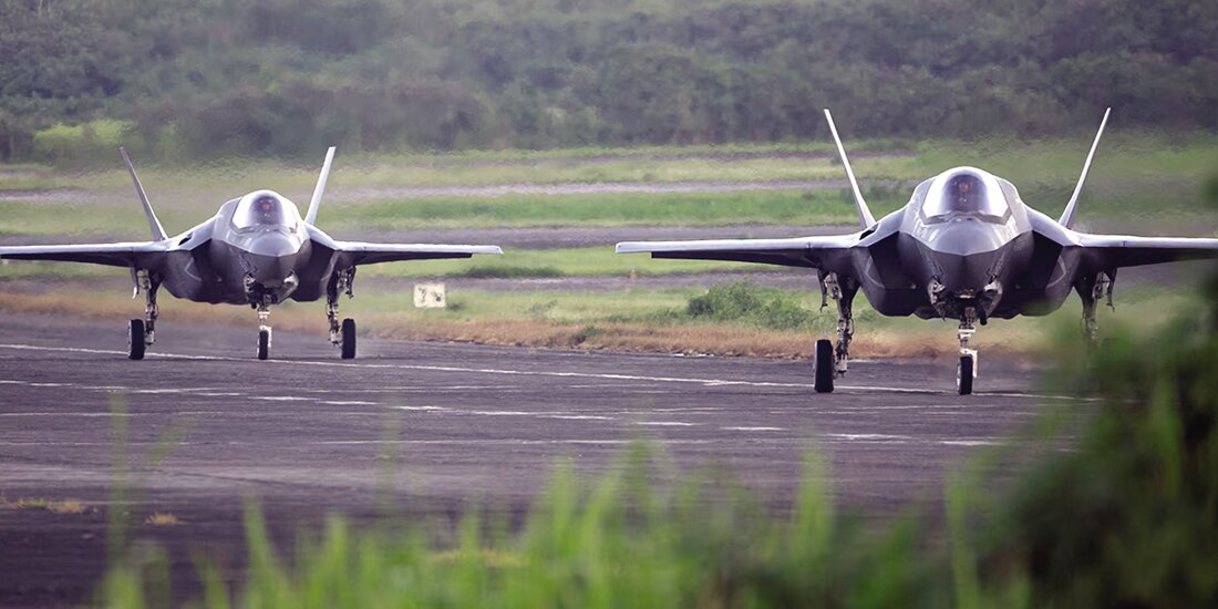 Aviones de combate en la base militar de Roosevelt Roads, el 13 de septiembre.