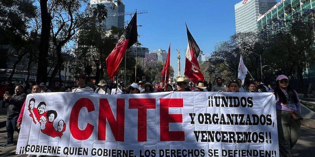 Protesta de la CNTE en meses pasados.