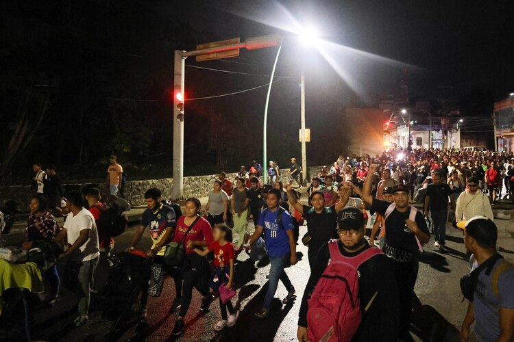 Migrantes indocumentados partieron, desde Chiapas rumbo a EU.