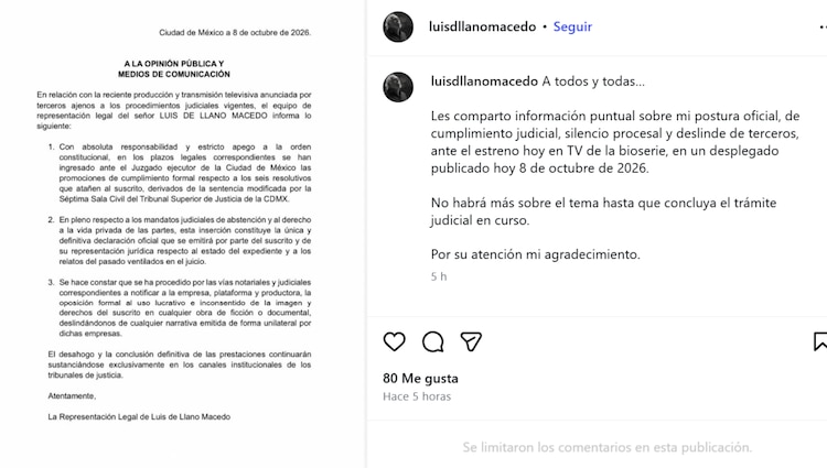 Comunicado de Luis de Llano sobre el estreno de la serie Timbiriche