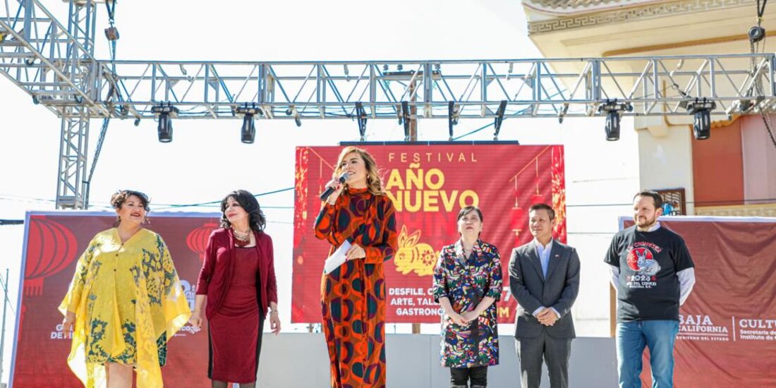 Autoridades de Baja California prepararon una serie de actividades culturales, de danza y gastronomía china. la gobernadora, Marina del Pilar, encabezó los festejos por el Año Nuevo Chino en la entidad