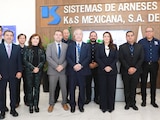 Tere Jiménez encabezó la inauguración de la nueva planta de Sistemas de Arneses K&S Mexicana.