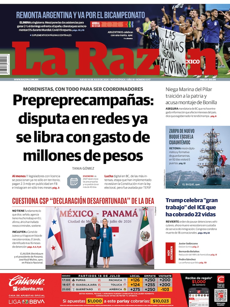 La Razón 16 Julio 2026