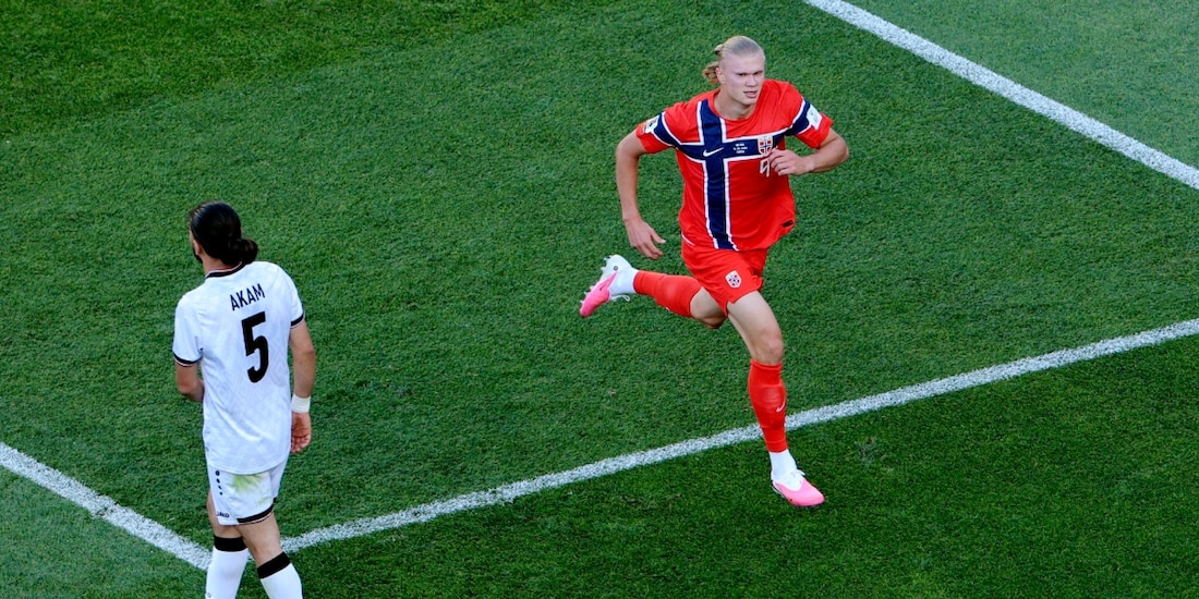 Una acción del Irak vs Noruega, de la Copa del Mundo 2026