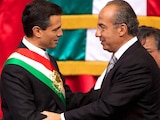 Enrique Peña Nieto y Felipe Calderón en la toma de posesión de 2012.