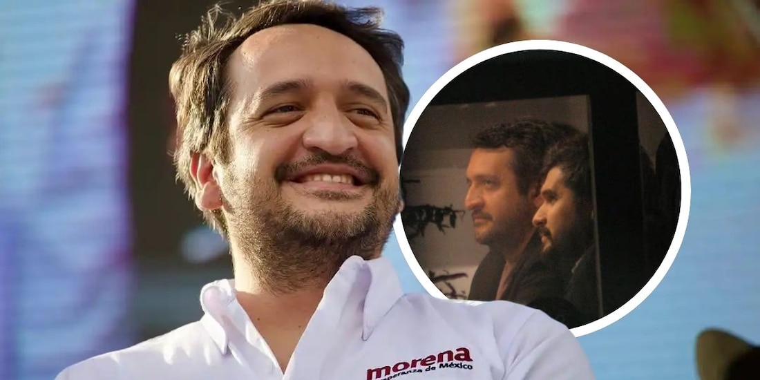 Andy López Beltrán participa en "cónclave" en la Condesa, junto a su hermano Gonzalo.