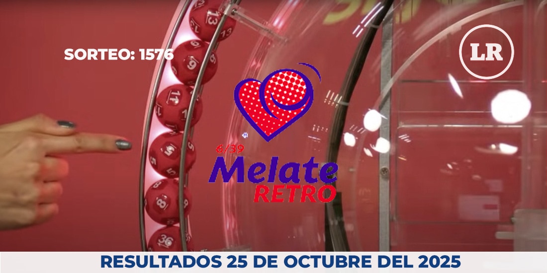 Resultados del Melate Retro en su sorteo 1576, celebrado este 25 de octubre del 2025.