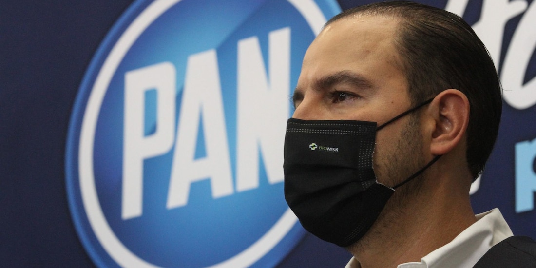 Marko Cortés, dirigente nacional del Partido Acción Nacional (PAN). 