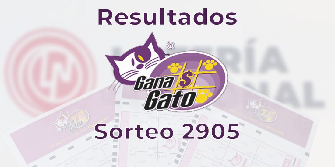 Resultados del Gana Gato 2905 del 13 de septiembre del 2025.