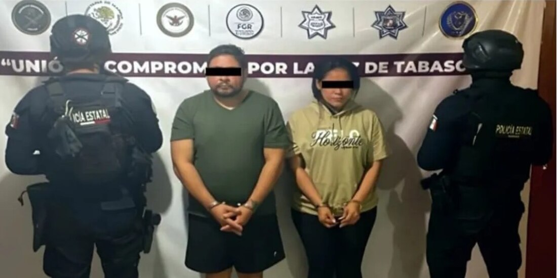 Presentación de los detenidos.
