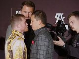 "Canelo" Álvarez y GGG sostuvieron en segundo cara a cara en la ciudad de Nueva York.