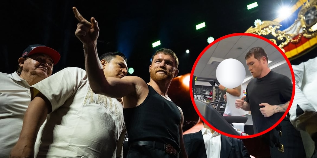 Saúl Canelo Álvarez entrena al lado de Oleksandr Usyk
