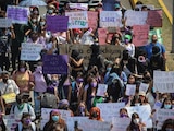 Marcha de estudiantes del IPN en CDMX.