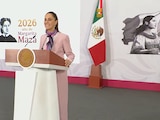 Claudia Sheinbaum, Presidenta de México, este jueves en Palacio Nacional.