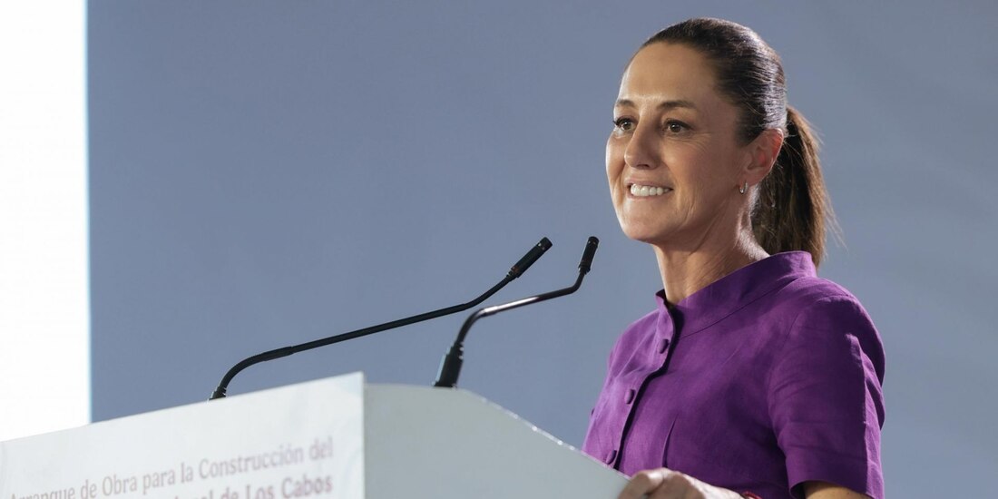 Presidenta Claudia Sheinbaum en el inicio de obras del Hospital General Regional IMSS Los Cabos.