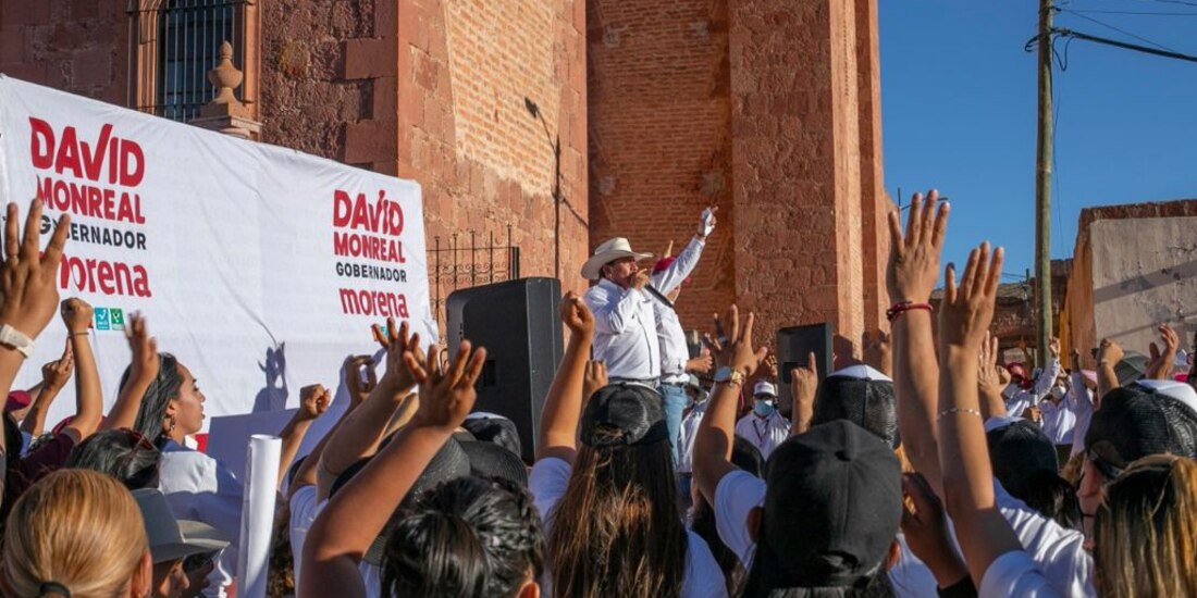 David Monreal en campaña para elecciones 2021