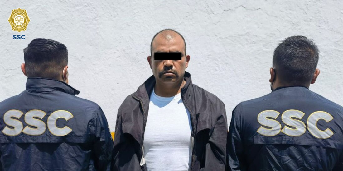 José "C", alías "Depredador", es presento por agentes de la SSC.