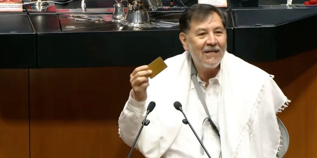 El senador Gerardo Fernández Noroña