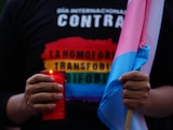 Aspecto de una marcha por la diversidad en la Ciudad de México.