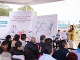 La jefa de Gobierno, Clara Brugada, encabezó la entrega de la modernización integral del Vaso Regulador El Salado en Iztapalapa.
