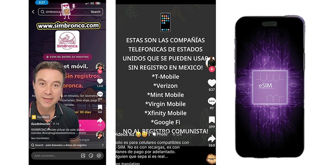 Crece mercado de eSIM
extranjeros en México