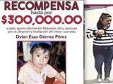Autoridades ofrecen 300 mil pesos de recompensa por información del paradero del menor o la mujer que se lo llevó.