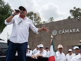Protesta de integrantes de la Alianza Nacional de Jubilados frente a la Cámara de Diputados, en fotografía de archivo.