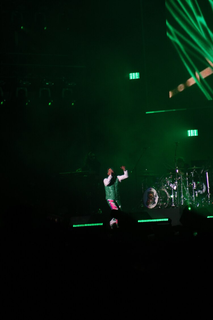 Ozuna durante su show en el escenario Coca Cola