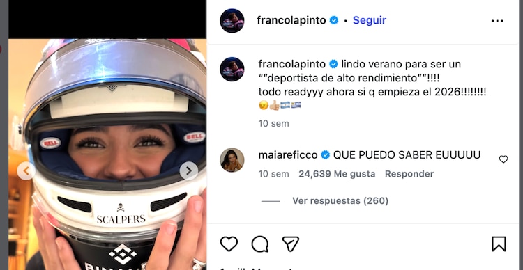 Publicación de Franco Colapinto