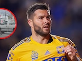 Gignac al momento de su incidente vial