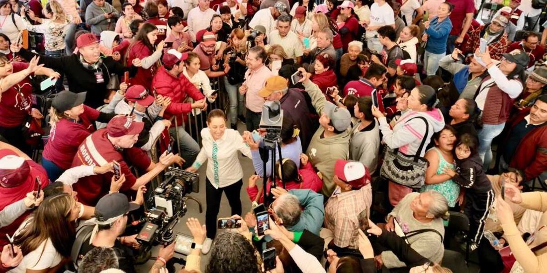 'La democracia es el poder del pueblo' , asegura Claudia Sheinbaum desde Querétaro.