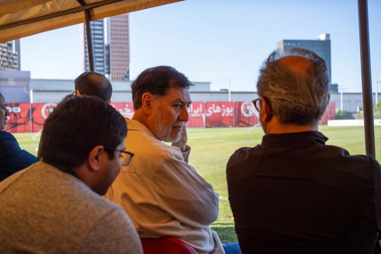 Gerardo Fernández Noroña durante su visita