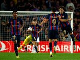 Jugadores del Barcelona festejan uno de sus goles contra el Inter de Milán en la Champions League, el pasado 12 de octubre.