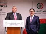El secretario de Gobernación, Adán Augusto López, afirma que durante la reunión que sostuvo con diputados, intercambiaron opiniones sobre las iniciativas que el Presidente de la República ha enviado