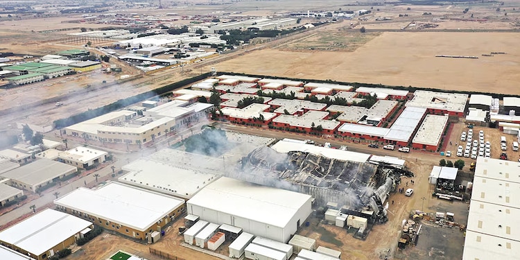 Instalaciones de almacenamiento en Irak, el 4 de abril