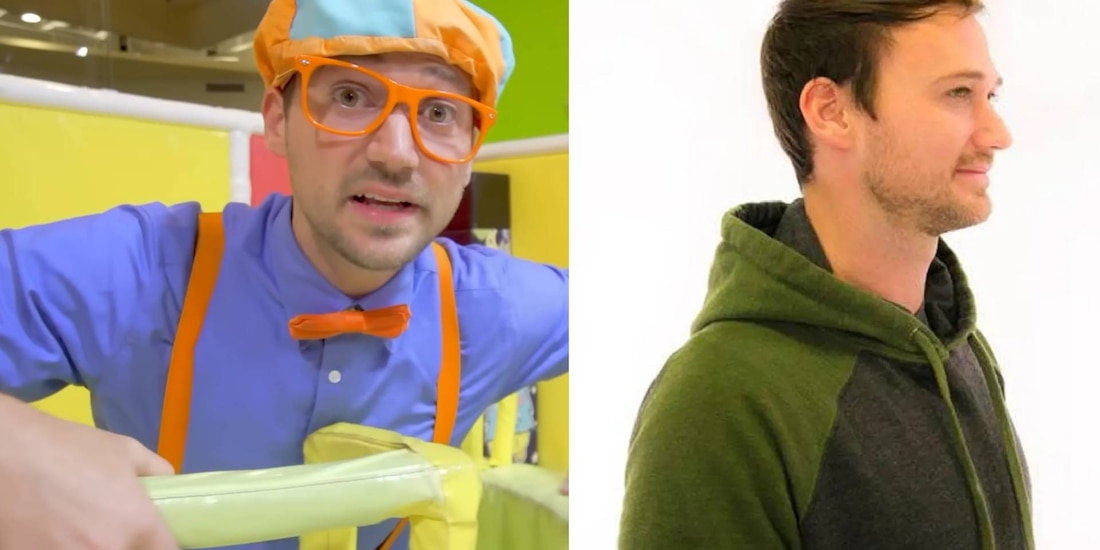 El creador de Blippi tiene una trayectoria peculiar en sus inicios de internet