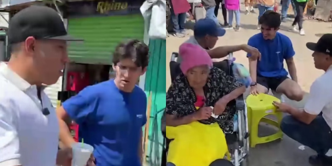 Yulay y Alexis Omman colaboran para ayudar a dos viejitos en Oaxaca