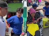 Yulay y Alexis Omman colaboran para ayudar a dos viejitos en Oaxaca