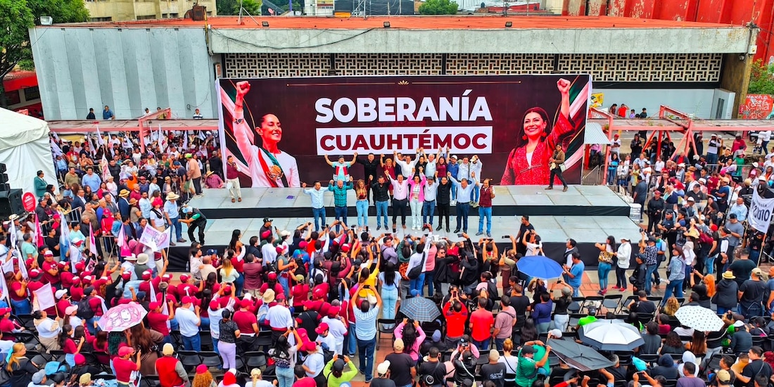 Más de 20 mil personas se concentraron en Tlatelolco en una demostración de fuerza territorial y respaldo al proyecto político de la Cuarta Transformación.