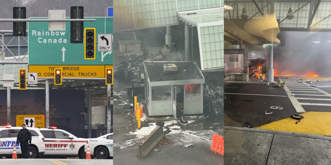 La explosión de un vehículo en el Puente Rainbow provocó el cierre de 4 cruces fronterizos entre Estados Unidos y Canadá