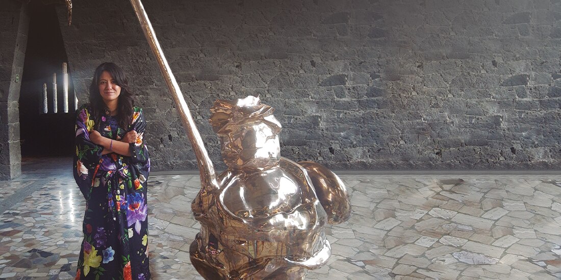 Karla Niño de Rivera, ayer durante un recorrido en el museo.