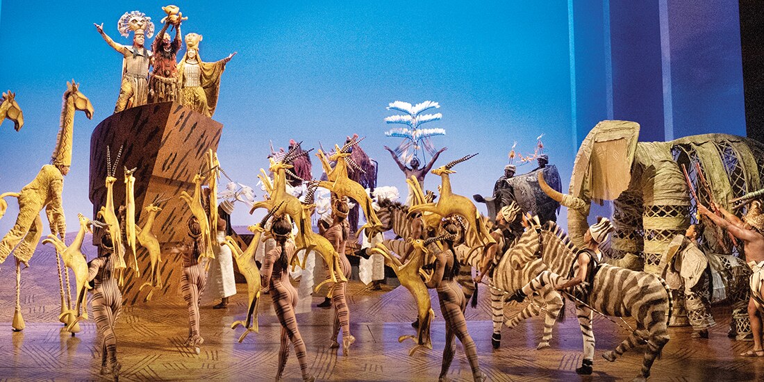 Una de las escenas del musical de Broadway.