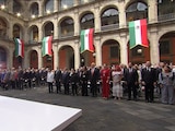 Claudia Sheinbaum este martes en Palacio Nacional.