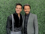 Eugenio Derbez y Vadhir Derbez sufrieron los castigos de Me Caigo de Risa