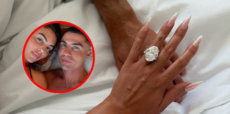 Cristiano Ronaldo le entregó a Georgina Rodríguez un impresionante anillo de compromiso