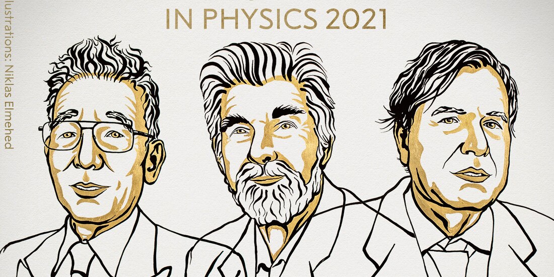 Ellos son los ganadores del Premio Nobel de Física 2021.