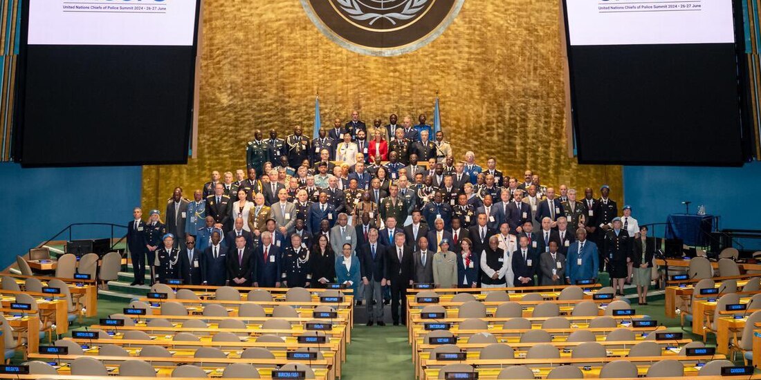 Rosa Icela Rodríguez en la sede de la ONU.