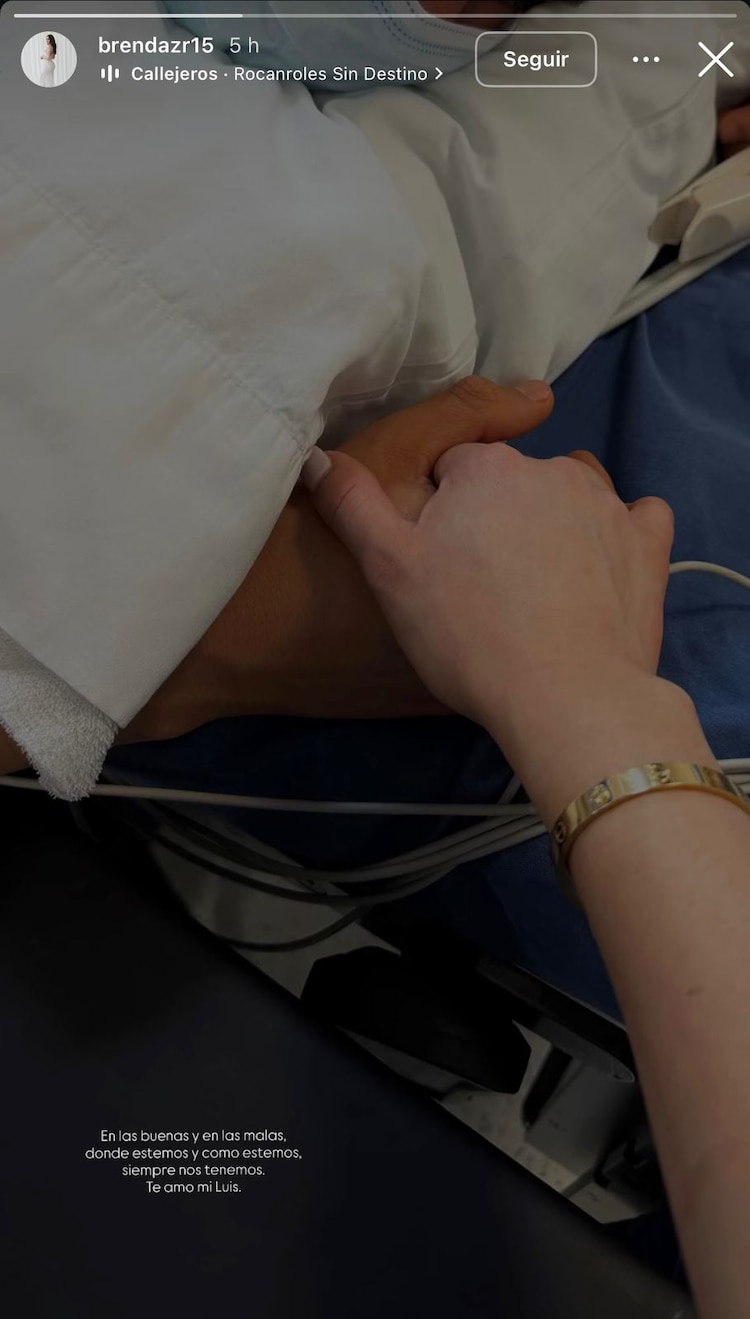 La foto de la esposa de Luis Ángel Malagón tras su cirugía.