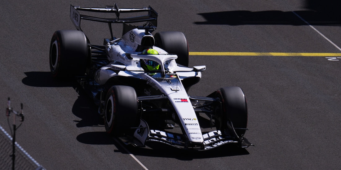 Checo Pérez durante el GP de España.