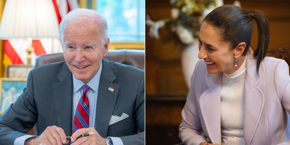 Joe Biden, presidente de EU, habló con la presidenta de México Claudia Sheinbaum.